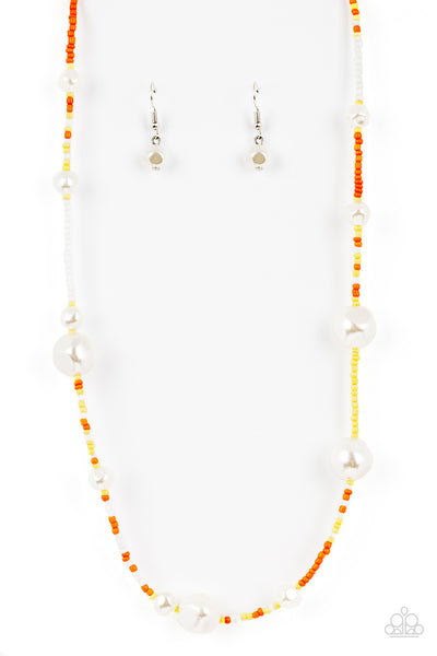 Modern Marina - Orange Paparazzi Necklace