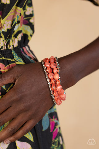 Seaside Siesta - Orange Paparazzi Bracelet