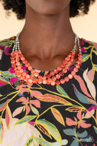 Pacific Picnic - Orange Paparazzi Necklace