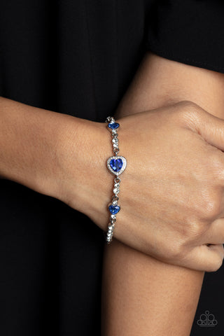 Amor Actually - Blue Paparazzi Bracelet