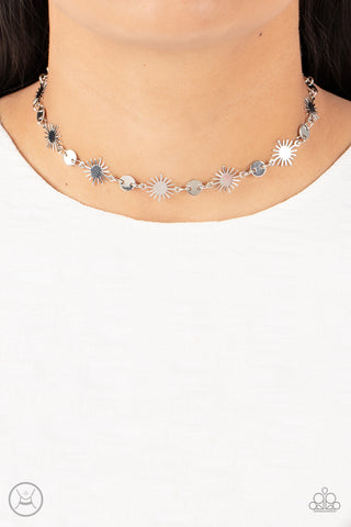 Astro Goddess Paparazzi Silver Necklace