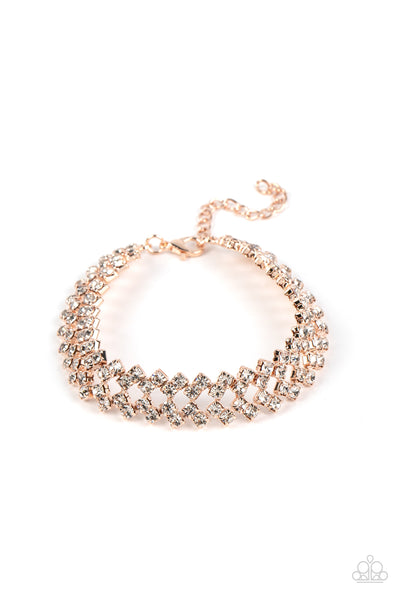 Seize the Sizzle - Rose Gold Paparazzi Bracelet