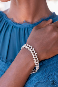 Seize the Sizzle Paparazzi White Bracelet