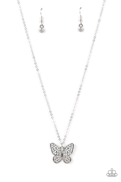 Flutter Forte - White Paparazzi Necklace