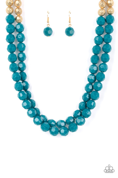 Greco Getaway - Blue Paparazzi Necklace