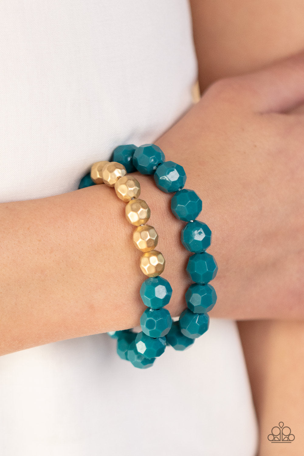 Grecian Glamour - Blue Paparazzi Bracelets