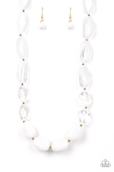 Private Paradise - White Paparazzi Necklace