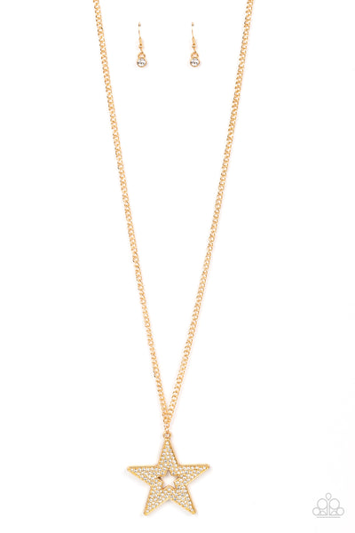 Superstar Stylist - Gold Paparazzi Necklace