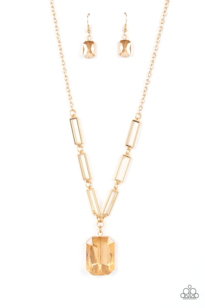 You Better Recognize - Gold Paparazzi Necklace