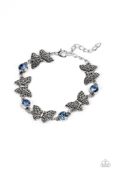 Has a WING to It - Blue Paparazzi Bracelet