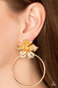 Buttercup Bliss - Gold Paparazzi Earrings