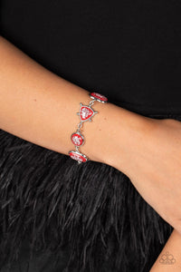 Speckled Shimmer Red Paparazzi Bracelet