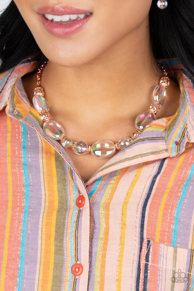 Prismatic Magic - Copper Paparazzi Necklace