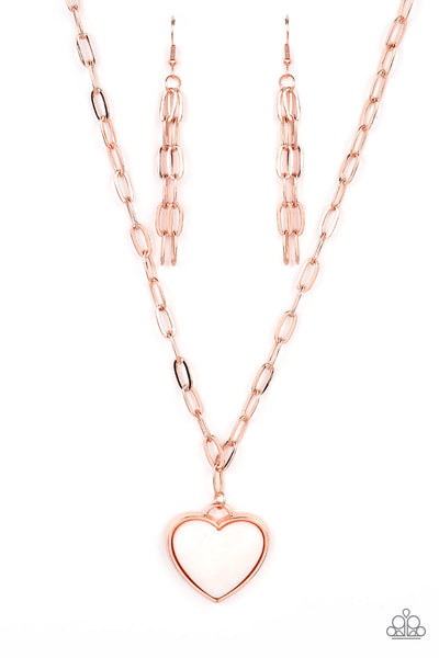 Everlasting Endearment - Copper Paparazzi Necklace