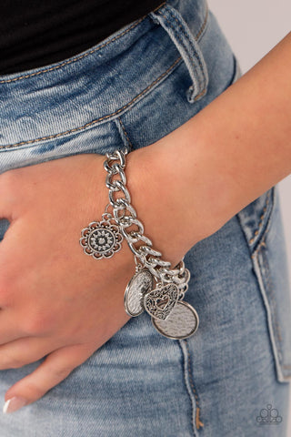 Complete CHARM-ony Paparazzi Silver Bracelet