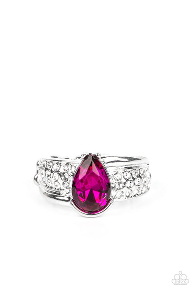 Dive into Oblivion - Pink Paparazzi Ring