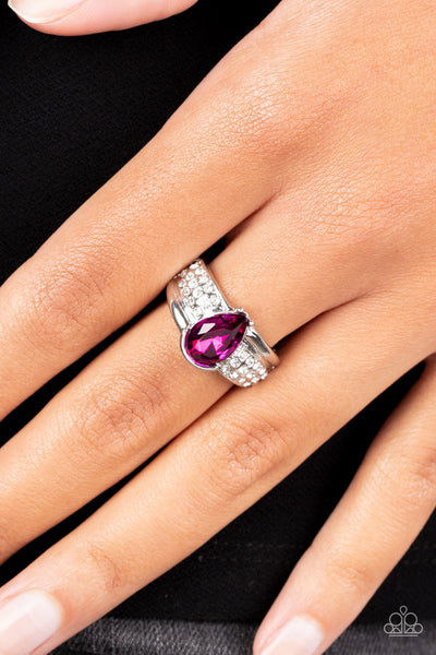 Dive into Oblivion - Pink Paparazzi Ring