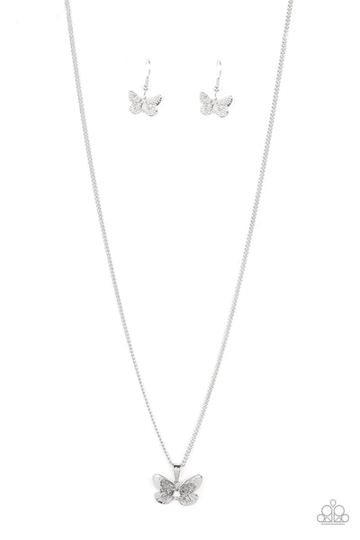 High-Flying Fashion - White Paparazzi Necklace