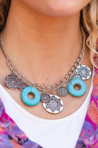 Western Zen Paparazzi Blue Necklace