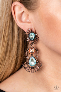 Ultra Universal - Copper Paparazzi Earrings