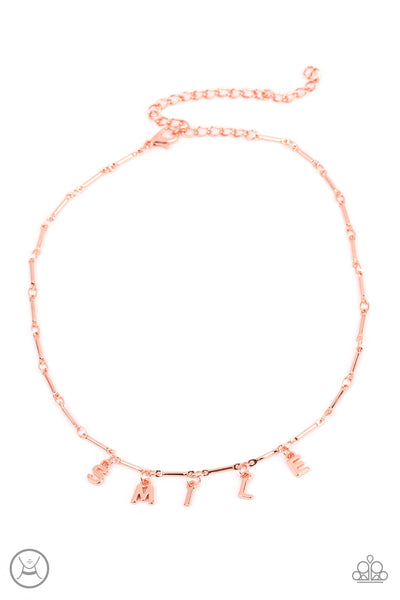 Say My Name - Copper Necklace Paparazzi