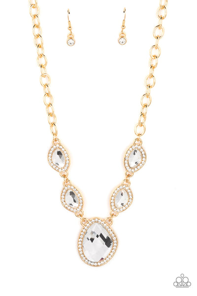 The Upper Echelon - Gold Paparazzi Necklace