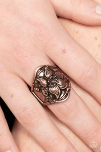 Hibiscus Harbor - Copper Paparazzi Ring