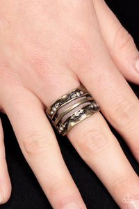 Unexpected Treasure - Brass Paparazzi Ring