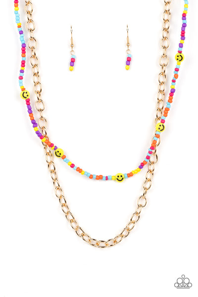 Happy Looks Good on You - Multi Paparazzi Necklace