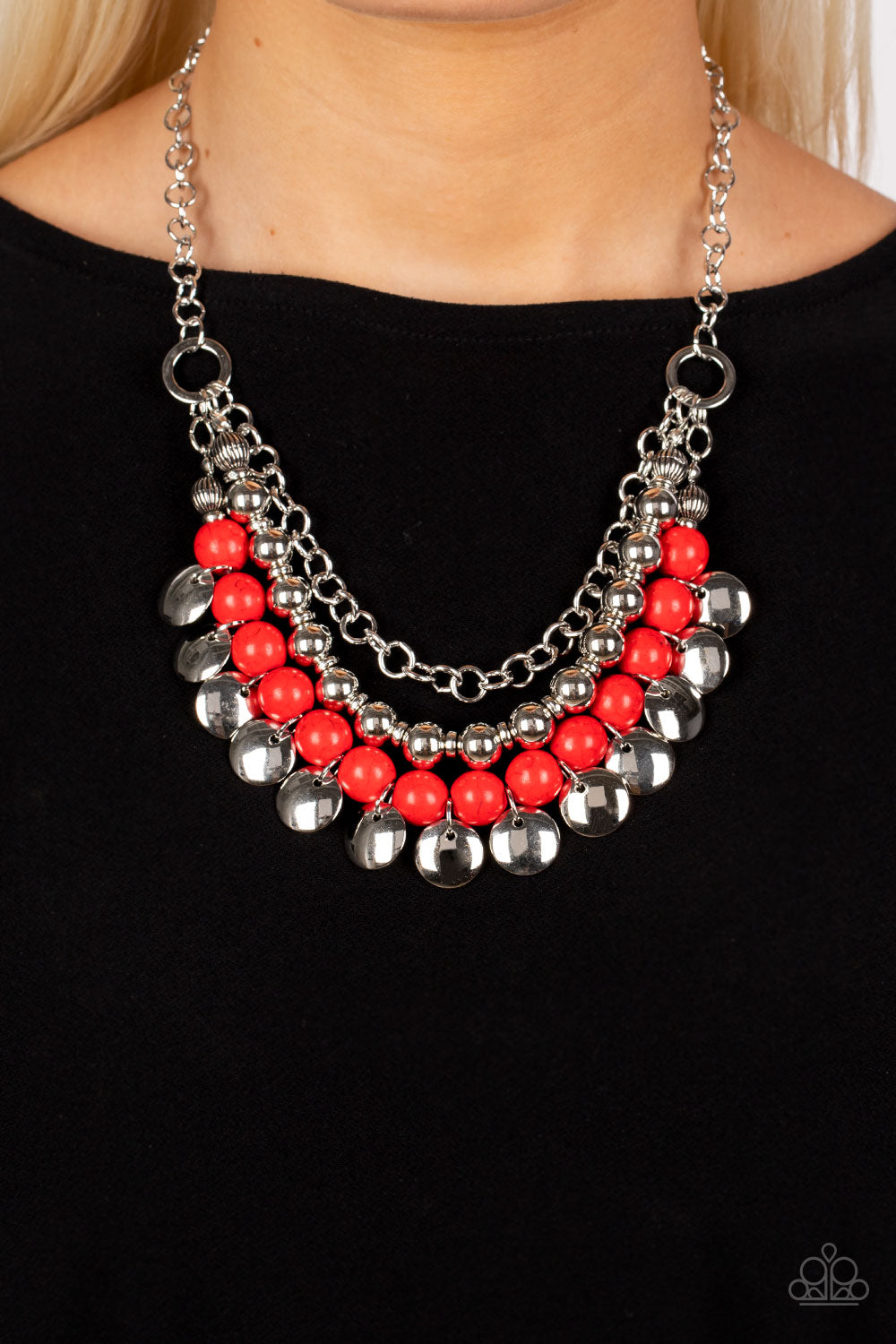 Leave Her Wild Red Paparazzi Necklace