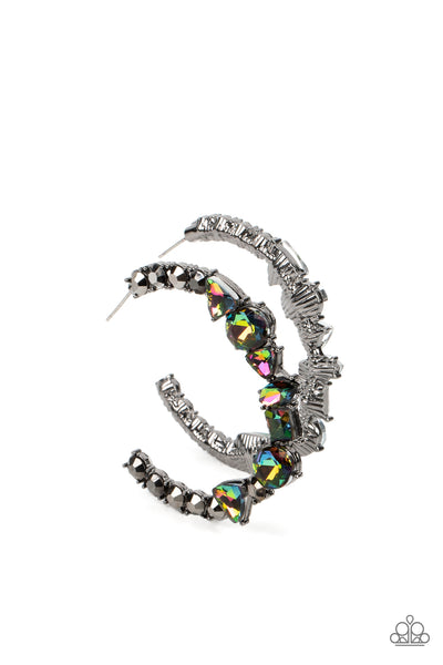 New Age Nostalgia - Multi Paparazzi Hoop Earrings