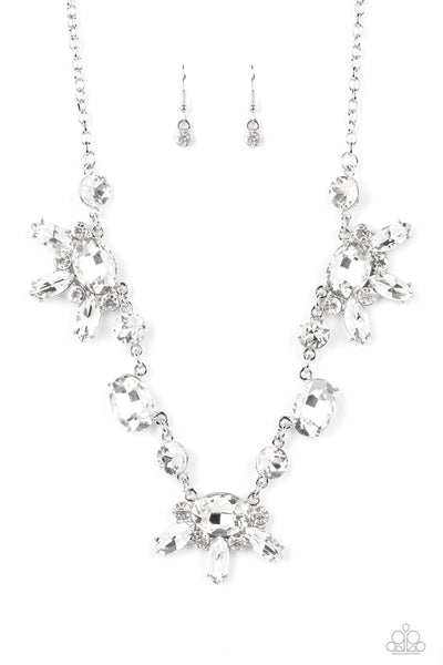 GLOW-trotting Twinkle - White Paparazzi Necklace