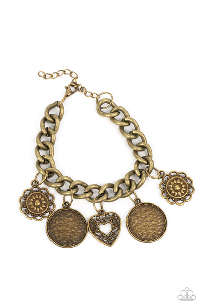 Complete CHARM-ony Brass Paparazzi Bracelet