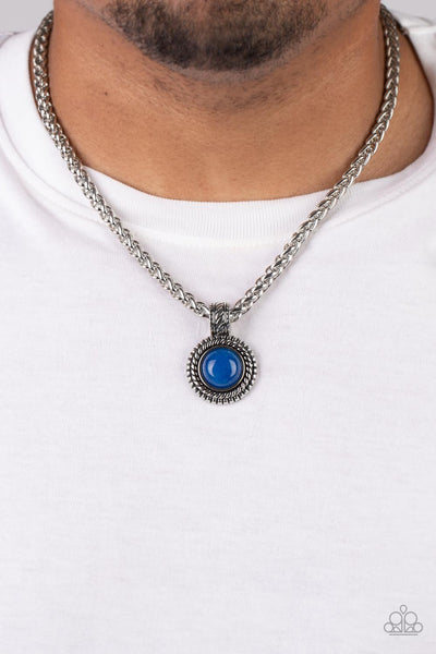 Pendant Dreams - Blue Paparazzi Necklace