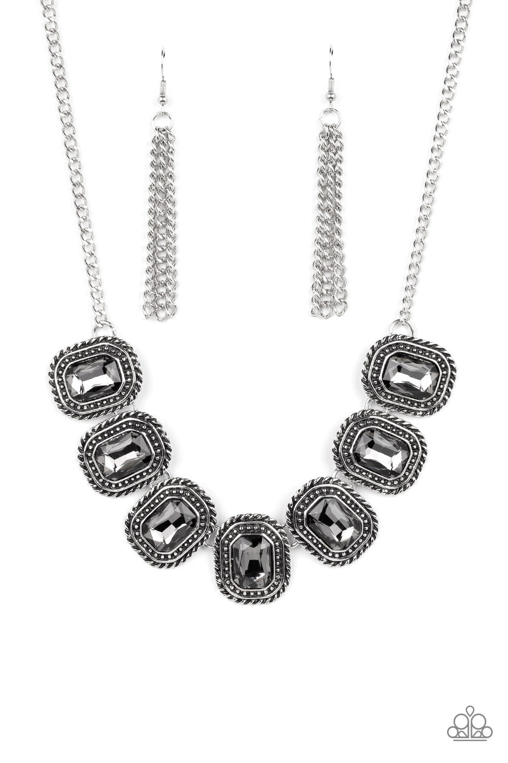 Iced Iron Paparazzi Silver Necklace