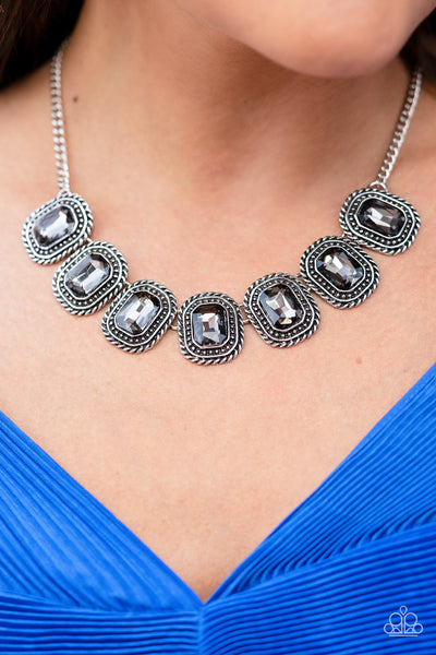 Iced Iron Paparazzi Silver Necklace