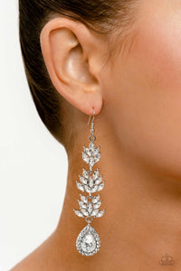 Water Lily Whimsy White Paparazzi Earring