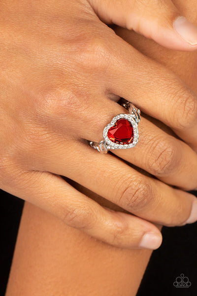 Committed to Cupid Red Ring