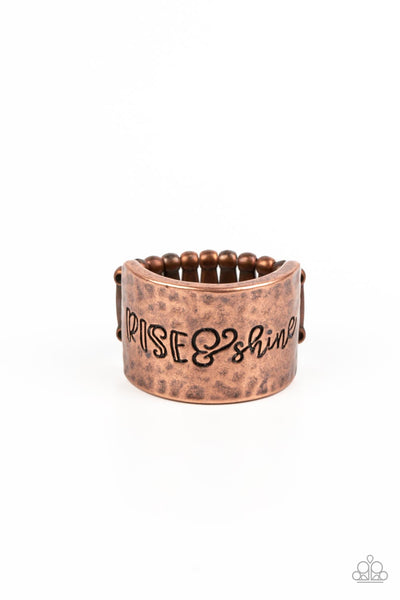 Sunrise Street Copper Paparazzi Ring