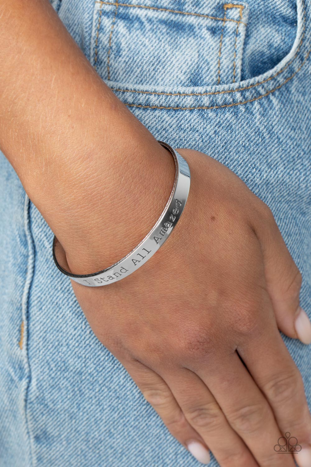 I Stand All Amazed - Silver Paparazzi Bracelet