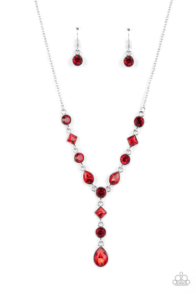 Forget the Crown - Red Paparazzi Necklace