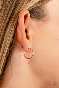 Modern Model Copper Paparazzi Hoop Earrings