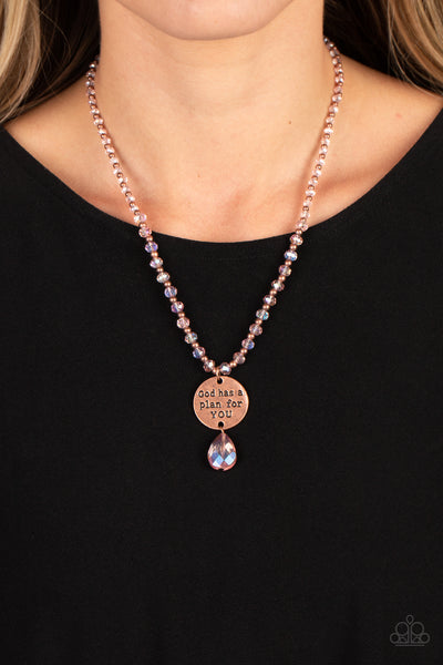 Priceless Plan - Copper Necklace Paparazzi