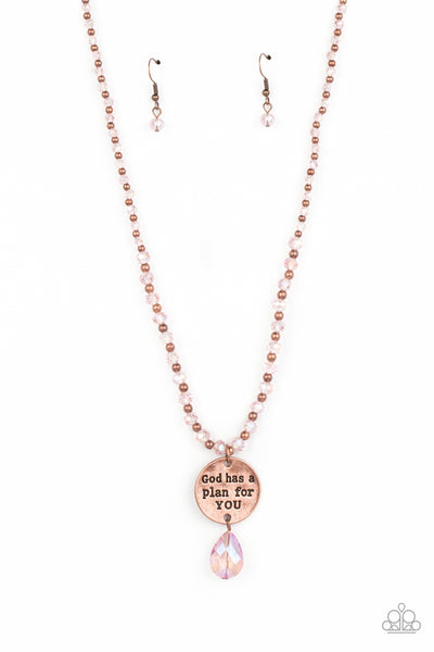 Priceless Plan - Copper Necklace Paparazzi