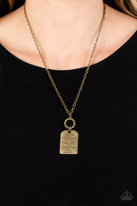 Persevering Philippians - Brass Necklace Paparazzi