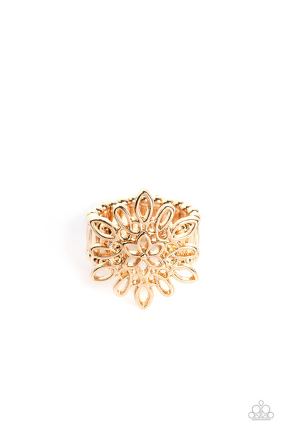 Coastal Chic - Gold Paparazzi Ring