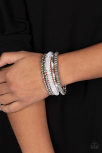 Pristine Pixie Dust - White Paparazzi Bracelet