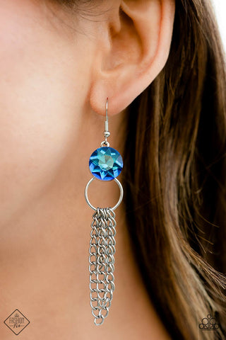 Arthurian A-Lister - Blue Paparazzi Earrings