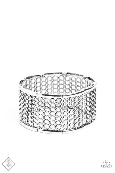 Camelot Couture - Silver Paparazzi Bracelet