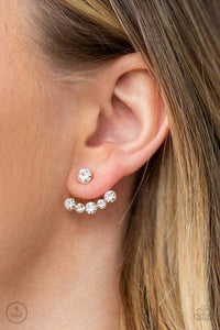 Jeweled Jubilee - Gold Paparazzi Earrings - sofancyjewels